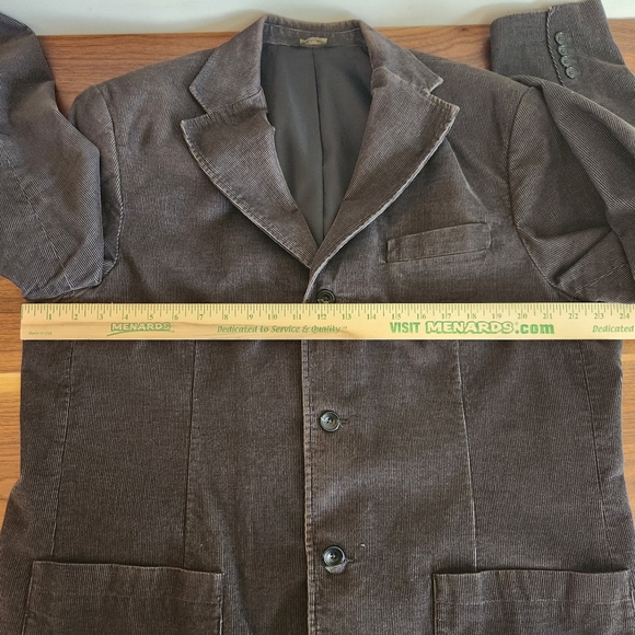 Eddie Bauer Men Corduroy Gray 3 Button Single Vent Fully Lined Sport Coat Size L - Picture 7 of 10